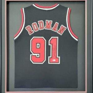 Dennis Rodman Authentic Authenticated Autographed Original 70 win season Jersey.