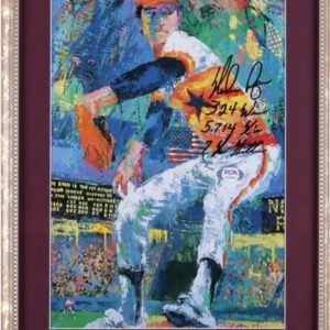 Leroy Neiman Nolan Ryan Double Autographed Lithograph