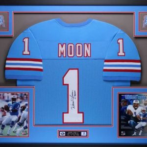 Warren Moon Autographed Authenticated Jersey w/photos