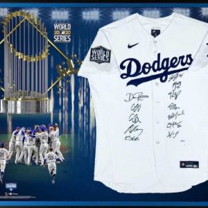 LA Dodgers 2020 World Series Team Autographed Jersey