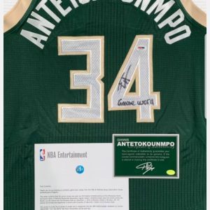 Giannis Antetokumpo Autographed Authenticated