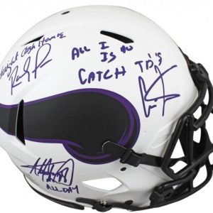 Randy Moss Cris Carter Autographed  NFL Helmet