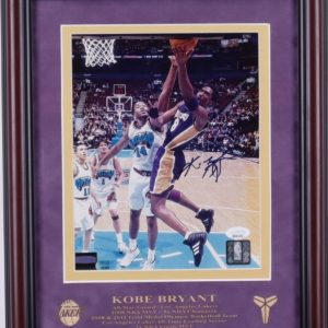 Kobe Bryant Autographed Authenticated Original photo custom framed