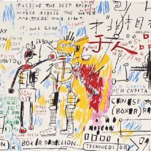 Jean Michelle Basquiat Lithograph 30x36 The World.