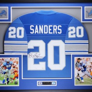 Barry Sanders Autographed Authenticated NFL Jersey original photos