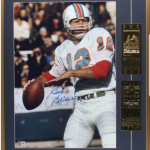Bob Griese Autographed Photo w/ Superbowl Gold Tickets