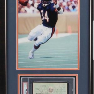 Walter Payton Personal check PSA Authenticated w/photo