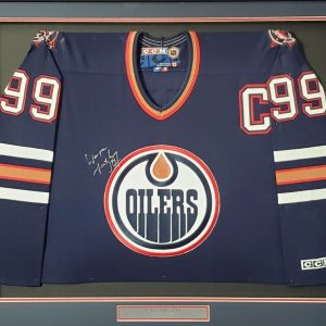 Wayne Gretzky Autographed Authenticated Oilers Jersey Custom