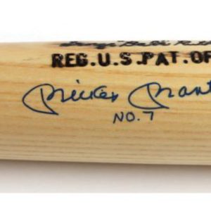 Mickey Mantle Autographed Authenticated Bat