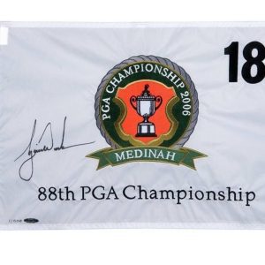 Tiger Woods Autographed Authenticated 2006 PGA championship Flag