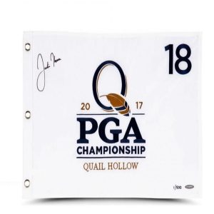 Justin Thomas 2017 PGA Championship Autographed Authenticated Flag