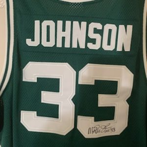 Magic Johnson Michigan State Authenticated Autographed Original Jersey