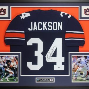 Bo Jackson Autographed Authenticated Jersey Custom framed and matted