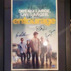 Entourage full cast Autographed Authenticated photo custom framed and matted