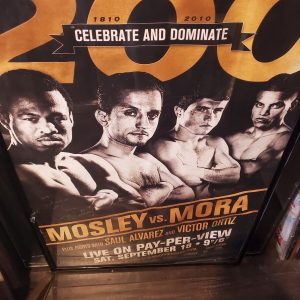 Sugar Shane Mosley Autographed Authenticated fight poster custom framed