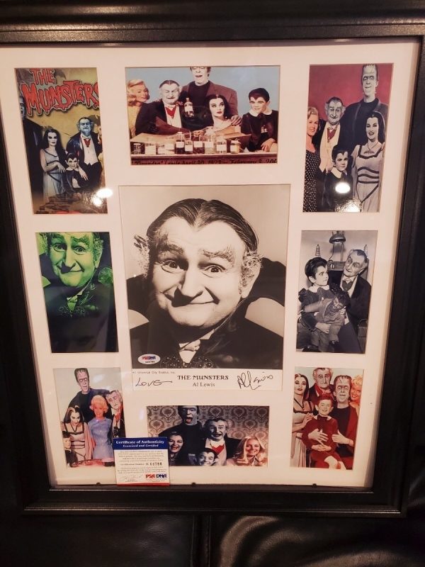 The Munsters Al Lewis custom framed PSA Authenticated photo collage