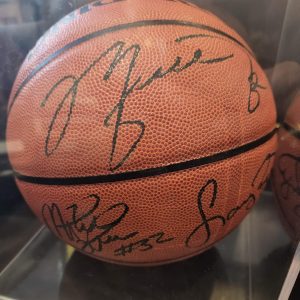 Michael Jordan Larry Bird Magic Johnson Autographed