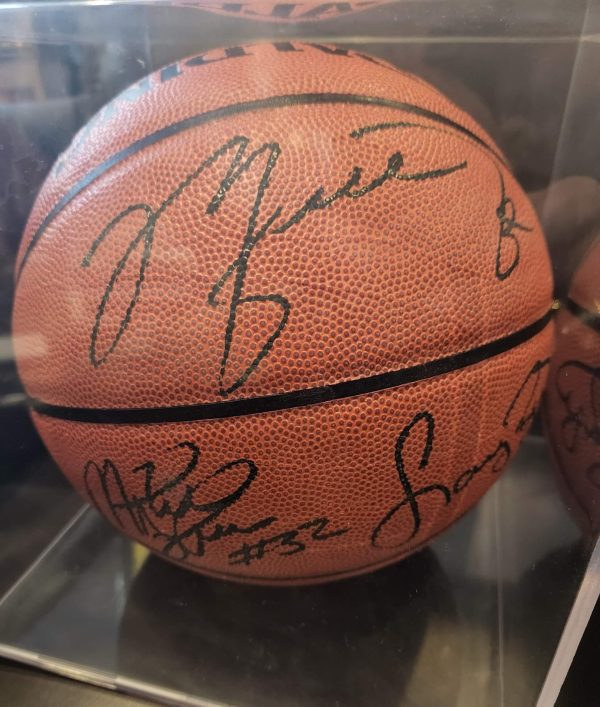 Michael Jordan Larry Bird Magic Johnson Autographed