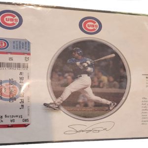 Sammy Sosa 60 HR 3rd straight season in a Row Authenticated Chicago Cubs ticket