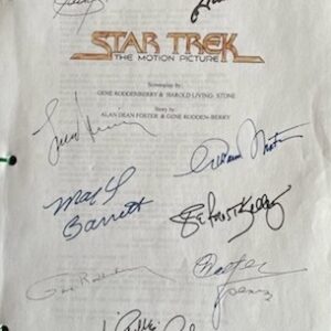 1976 Original Star Trek Movie script Autographed by the cast