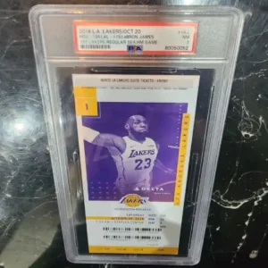 LeBron James 1st LAKERS GAME PSA 7 VIP SUITE